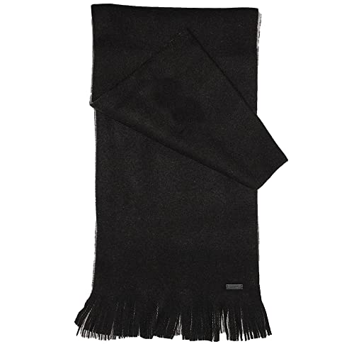 BOSS Męski szalik Lorfeo, czarny (Black1), jeden rozmiar
