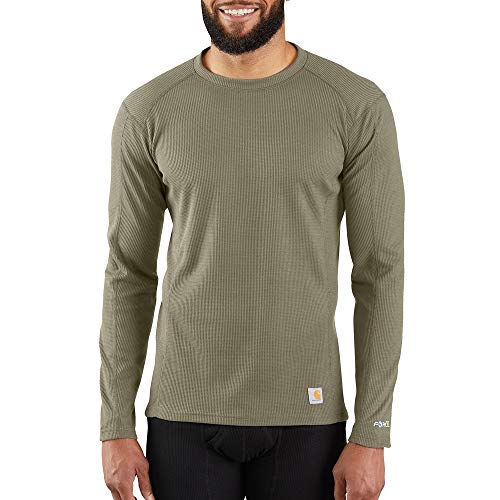 Carhartt Męska Base Force Midweight Classic Crew Layer Top, Spalona oliwka, 4XL