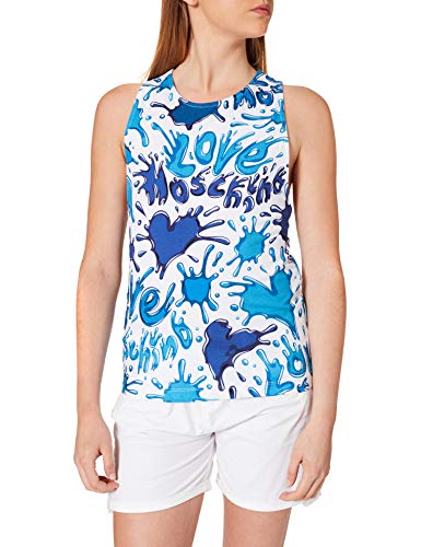 Love Moschino Damski top bez rękawów, All.splash Azzu, 66