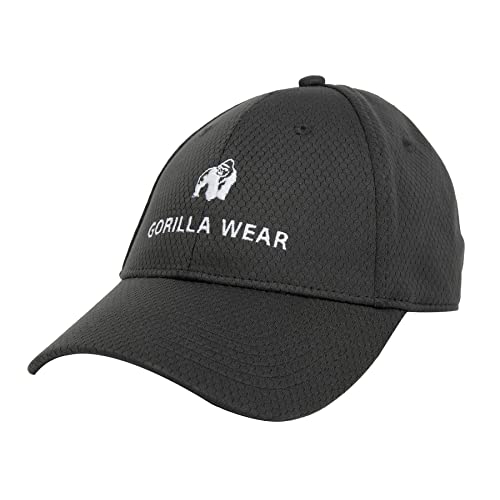GORILLA WEAR - Czapka Bristol Fitted Cap - antracyt - z logo na co dzień sport rekreacyjny lekka i nowoczesna idealna do treningu z poliestru, czarny, jeden rozmiar