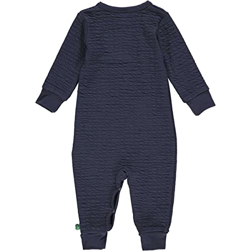 Fred's World by Green Cotton Baby Boys żakardowe body i śpioszki dla dzieci, niebieski (Night Blue), 56