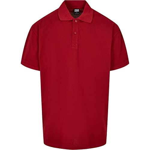Urban Classics Męska koszulka polo oversize, brickred, M