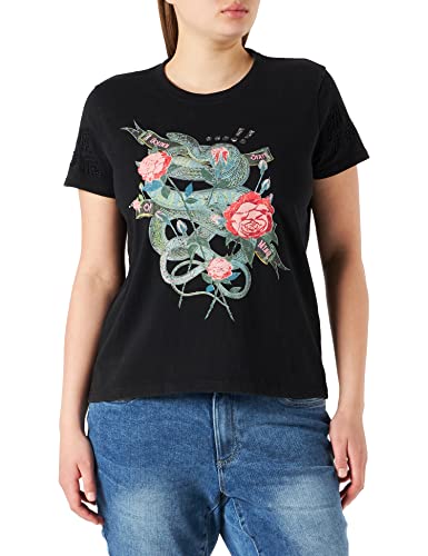 Desigual Koszulka damska Ts_Yuba, czarny, XS