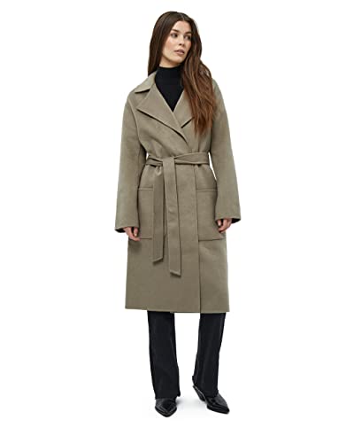 Minus Damski płaszcz Chantal, szary mineralny, 16