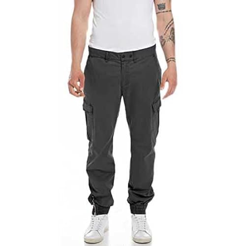 Replay Spodnie męskie, 391 Dark Grey, 31W / 32L