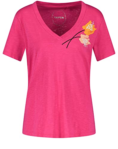 Taifun T-shirt damski, Vibrant Magnolia Wzorzysty, 44