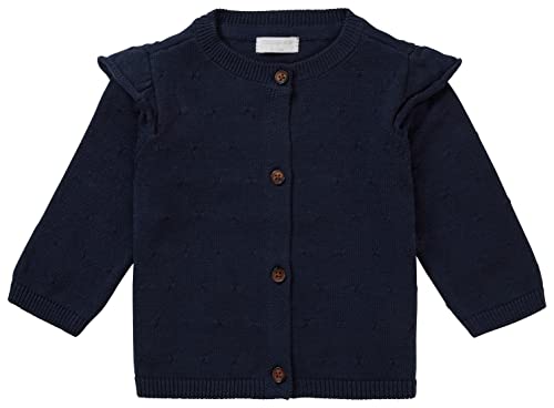 Noppies Baby Niemowlęta dziewczynki kardigan Norton Long Sleeve kurtka z dzianiny, India Ink-N043, 86, India Ink - N043, 86 cm