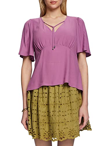 ESPRIT Collection Damska bluzka 053EO1F325, 506/VIOLET 2, S, 506/fioletowy 2, S