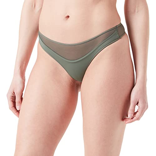 Damskie stringi ATHENA, Khaki wędzone, XL