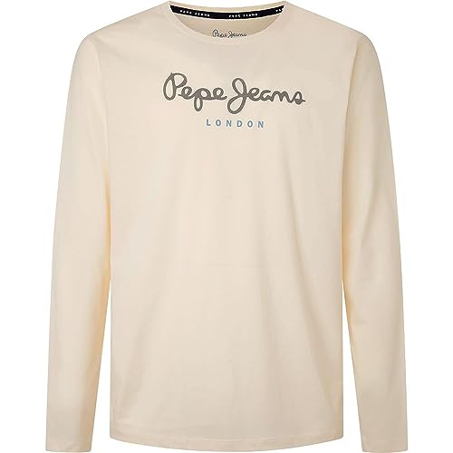 Pepe Jeans Koszulka męska Eggo Long N, beżowy (kość słoniowa), XL