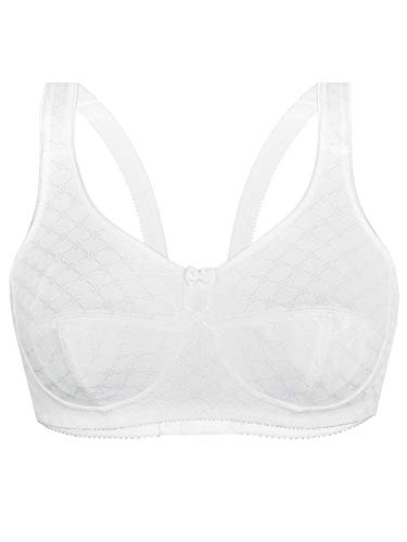 Sassa Soft-BH Biustonosz damski, Biały (Weiß 100), 90B