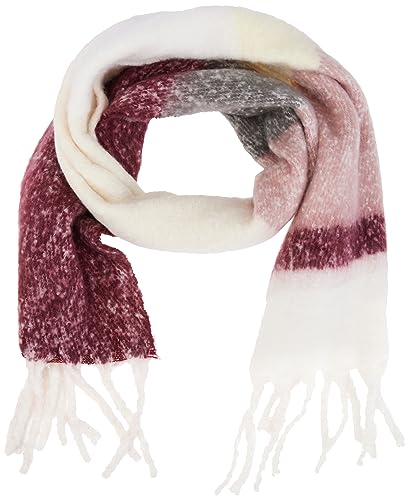 Bestseller A/S Szalik damski Pcbea Long Scarf Noos Bc, Tawny port/szczegóły: blokowanie kolorów, jeden rozmiar