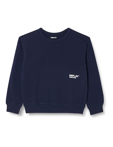 Replay Bluza chłopięca z mieszanki bawełny, 882 Deep Blue, 14 lat
