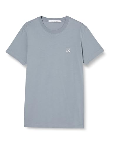 Calvin Klein Jeans Topy z dzianiny S/S, Szary (Overcast Grey), XL