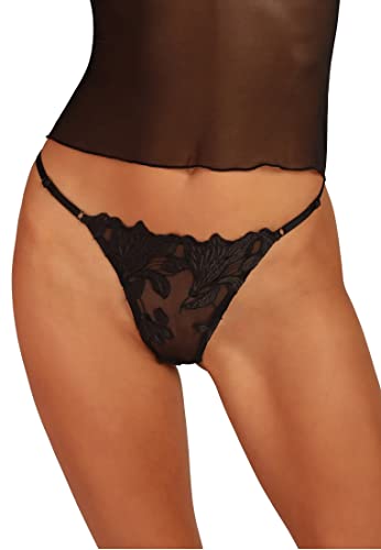 OW Intimates Lily G-stringi damskie, czarny, L