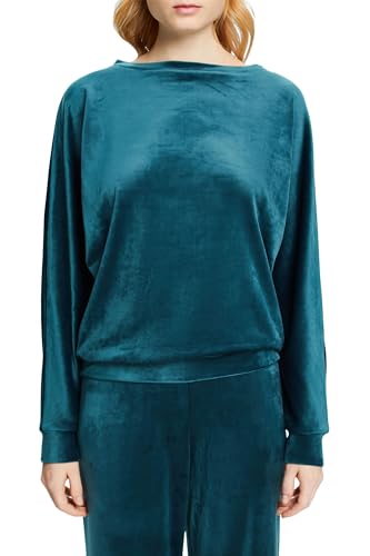 ESPRIT Damska bluzka od piżamy, Petrol Blue, S