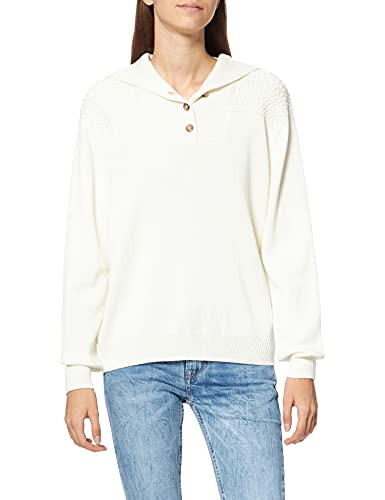 Armor Lux Damski sweter z kapturem Camionneur, Mleczny, XL