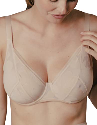 Maison Lejaby - Damski biustonosz z fiszbinami OMBRAGE, Łosoś, 3XL