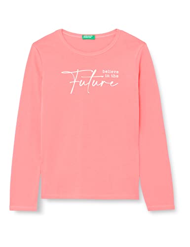 United Colors of Benetton Koszulka dziewczęca z krótkim rękawem, Arancione 1r0, L (Krótki)