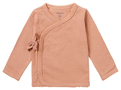 Noppies Dziewczynka dla dziewczynek Wrap Top Norland Long Sleeve koszulka na ramiączkach/Cami Shirt, Rose Dawn, 68 cm