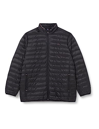 Tommy Hilfiger Męska kurtka BT-Packable z recyklingu - B Woven, czarna, 3XL, Czarny