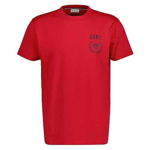 GANT Crest Ss T-shirt męski, Rich Red, 5XL