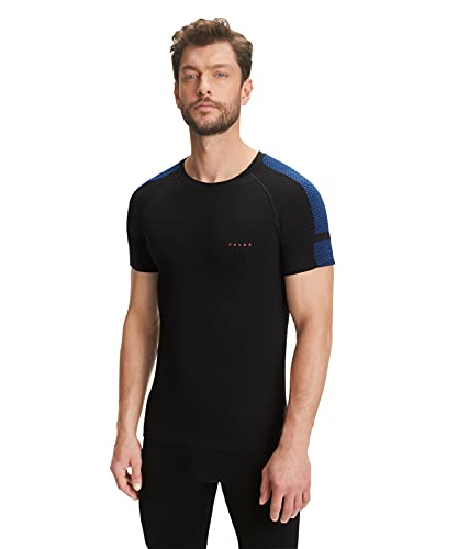 FALKE Męski T-shirt, czarny, S