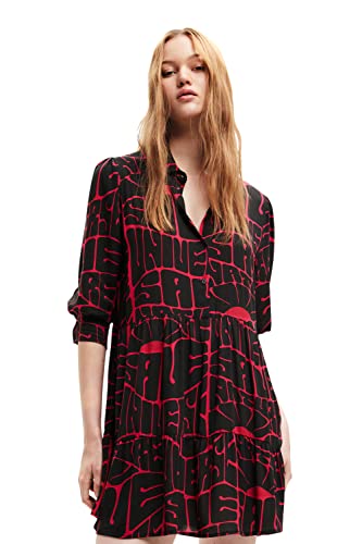 Desigual Damska sukienka Vest_CIRA, 3001 Strawberry Casual Dress, czerwona, M