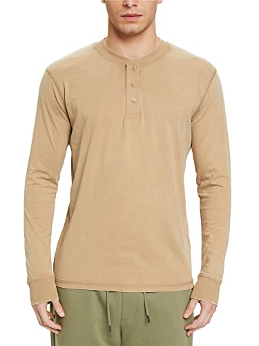 ESPRIT Koszulka męska 013EE2K307, 250/KHAKI BEIGE, M, 250/khaki beżowy, M