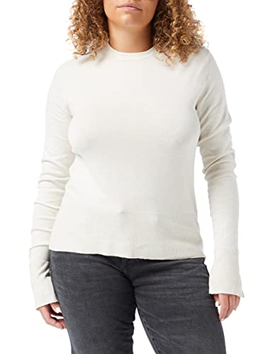 JACK & JONES Sweter damski Jjxx Jxlara Ls Soft Crew Neck Knit Noos, Snow White, M