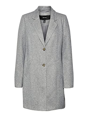 VERO MODA Damski płaszcz Vmverodonacallie Ga Boos, jasnoszary melanżowy, S