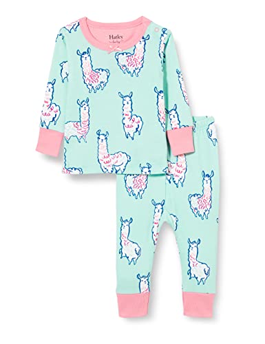 Hatley Organic Cotton Long Sleeve Pyjama Zestaw Piżamy Bimba, Adorable Alpacas, 3-6 mesi