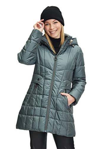 Betty Barclay Damska kurtka outdoorowa z odpinanym kapturem, Dusty Petrol, 36