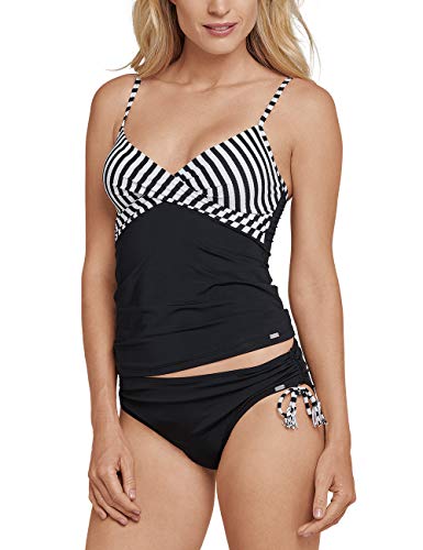 Schiesser Damska koszulka kąpielowa Mix & Match, czarny (schwarz 000), 38 PL (Producent rozmiar: 75B)