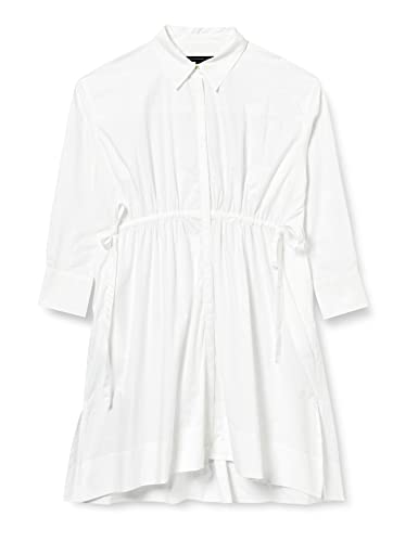 French Connection Damska sukienka z popeliny Rhodes Sustainable Casual, lniana biała, XL, Lniany biały, XL