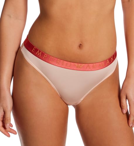 Emporio Armani Damskie majtki typu stringi z mikrofibry, nude, M