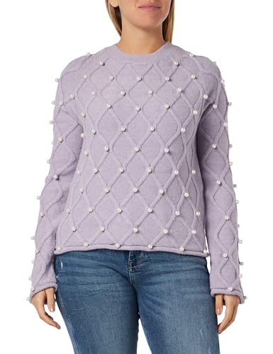 SIDONA Damski sweter z dzianiny 11025260-SI01, jasnofioletowy, M/L, jasnofioletowy, M-L