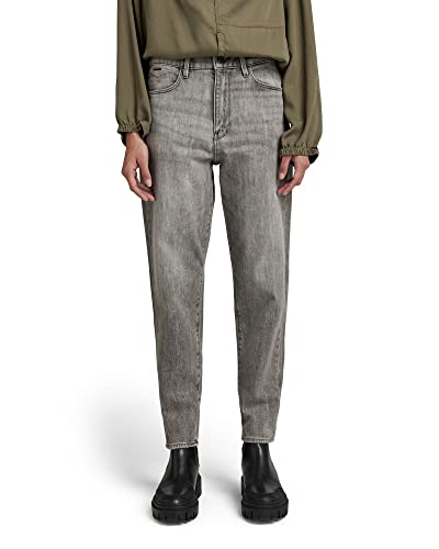 G-STAR RAW Janeh Ultra High Waist Mom Ankle proste dżinsy damskie, szary (Faded Carbon C909-c762), 24W / 28L