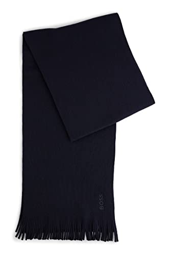 BOSS Męski szalik albas-l, Dark Blue404, jeden rozmiar
