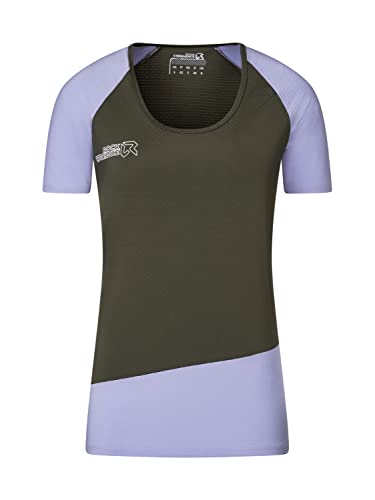 Rock Experience Merlin Ss t-shirt damski, 1924 Olive Night+2268 Baby Lavender, XXL