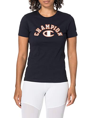 Champion Damska koszulka Seasonal City Game Crewneck, niebieski morski, S