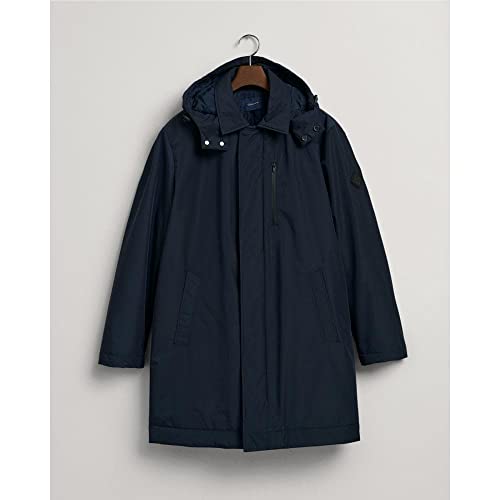 GANT Męski płaszcz D1. Padded CAR, granatowy, L (DE)
