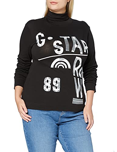 G-STAR RAW Damski top 89 Mock Slim, Czarny (Dk Black D20460-c815-6484), S