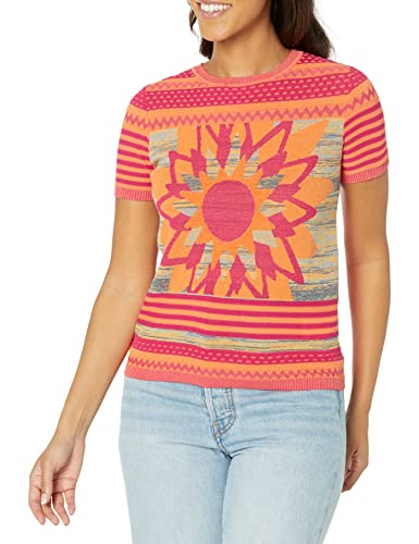 Desigual T-shirt damski, pomarańczowy, XL