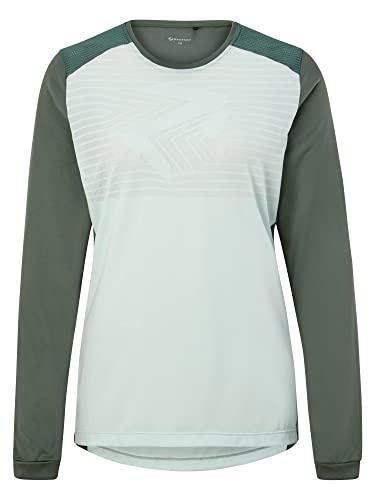 Ziener Damska koszulka funkcyjna Nabrina – rower, outdoor, fitness, sport – oddychająca, szybkoschnąca, z długim rękawem,