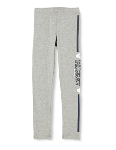 NAME IT Dziewczęce legginsy Nkfaxaja Mickey Wdi, szary melanż, 122 cm