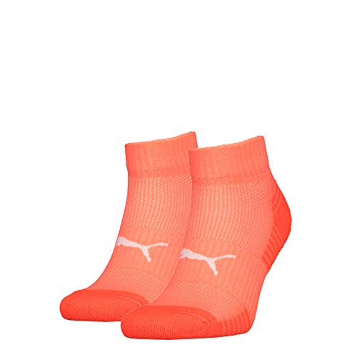 PUMA Sportowe rajstopy z poduszką Quarter, uniseks, Coral, 35–38, koralowy, 35-38 EU