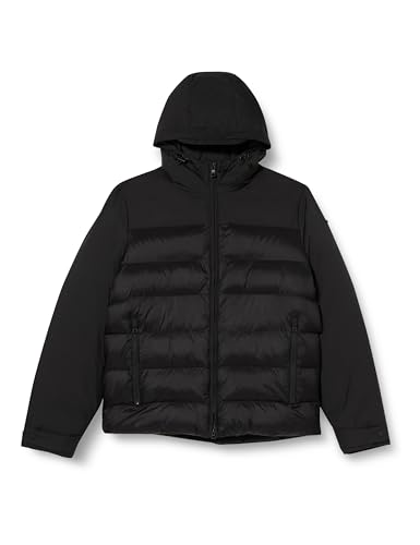 Geox Męska kurtka M SAPIENZA BLACK/BLACK 48_IT, czarny/czarny, 48
