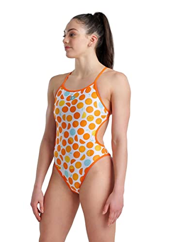 Arena Damski strój kąpielowy Challenge Back dwustronny jednoczęściowy, Mango - multi, 152