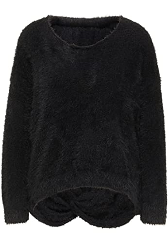 faina Damski sweter z dzianiny 11019605, czarny, M-L